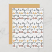 Bauhaus-Dreiecke Mitteilungskarte (Vorne/Hinten)