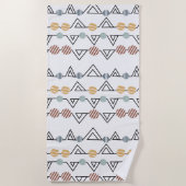 Bauhaus-Dreiecke Strandtuch (Vorderseite)