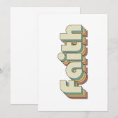 Bauhaus Faith Christlich Inspiration Vibes Einladung (Vorne/Hinten)