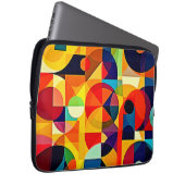 Bauhaus-Farbgeometrie-Design Laptopschutzhülle (Vorne Rechts)