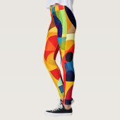 Bauhaus-Farbgeometrie-Design Leggings (Links)