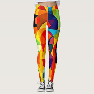 Bauhaus-Farbgeometrie-Design Leggings