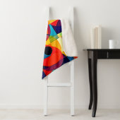 Bauhaus-Farbgeometrie-Design Sherpadecke (Beispiel)
