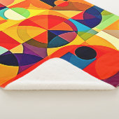 Bauhaus-Farbgeometrie-Design Sherpadecke (3/4)