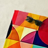 Bauhaus-Farbgeometrie-Design Strandtuch (Beispiel)