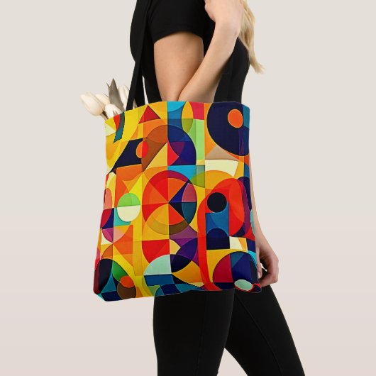 Bauhaus-Farbgeometrie-Design Tasche (Von Nahem)