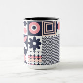 Bauhaus Floral Geometric Cup Design Tasse (Zentrum)