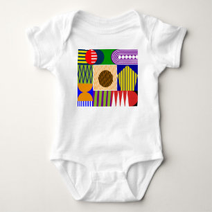 Bauhaus-Form-Collage Baby Strampler