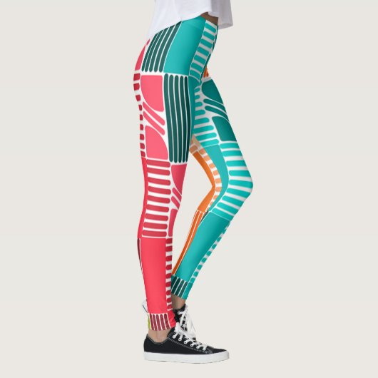 Bauhaus Formen und Linien 2 Leggings (Rechts)