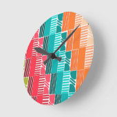 Bauhaus Formen und Linien 2 Runde Wanduhr (Winkel)