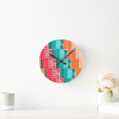 Bauhaus Formen und Linien 2 Runde Wanduhr (Zuhause)