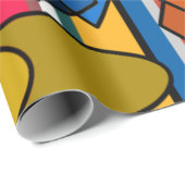 Bauhaus Formen und Linien Geschenkpapier (Rolleneckpunkt)