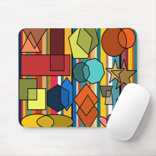 Bauhaus Formen und Linien Mousepad (Mit Mouse)