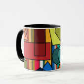 Bauhaus Formen und Linien Tasse (Vorderseite Links)