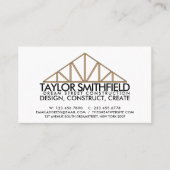 Bauhaus Gebäude Rustikale Visitenkarte (Vorderseite)