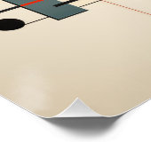 Bauhaus Geometric Abstract Composition Poster (Ecke)