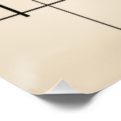 Bauhaus Geometric Abstract Composition Poster (Ecke)