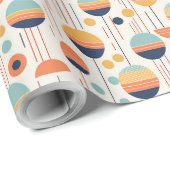 Bauhaus Geometric Abstrakt Pattern#1 ID1068 Geschenkpapier (Rolleneckpunkt)