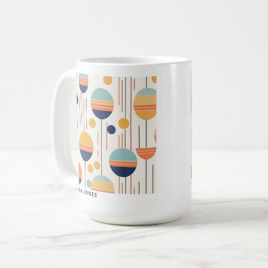 Bauhaus Geometric Abstrakt Pattern#1 ID1068 Kaffeetasse (Vorderseite Links)