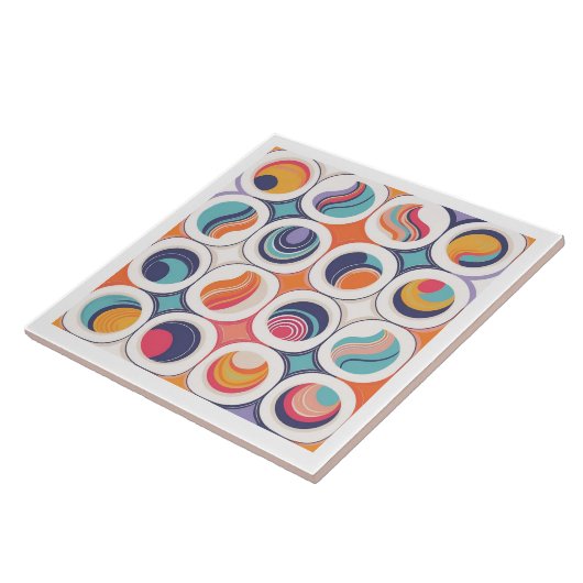 Bauhaus Geometric Abstrakt Pattern#2 ID1068 Fliese (Seite)