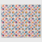 Bauhaus Geometric Abstrakt Pattern#2 ID1068 Geschenkpapier (Flach)