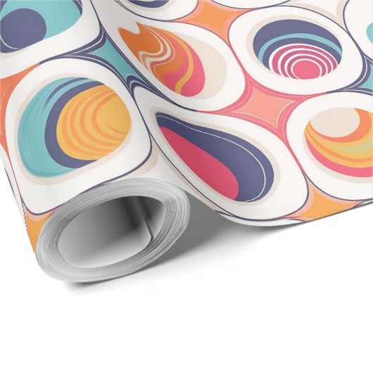 Bauhaus Geometric Abstrakt Pattern#2 ID1068 Geschenkpapier (Rolleneckpunkt)