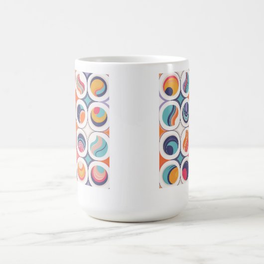 Bauhaus Geometric Abstrakt Pattern#2 ID1068 Kaffeetasse (Mittel)