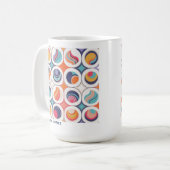 Bauhaus Geometric Abstrakt Pattern#2 ID1068 Kaffeetasse (Vorderseite Links)