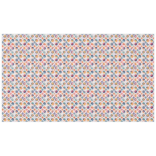 Bauhaus Geometric Abstrakt Pattern#2 ID1068 Tischdecke (Vorderseite (Horizontal))