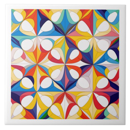 Bauhaus Geometric Abstrakt Pattern#3 ID1068 Fliese (Vorderseite)