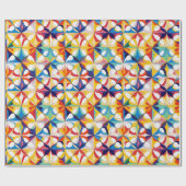 Bauhaus Geometric Abstrakt Pattern#3 ID1068 Geschenkpapier (Flach)
