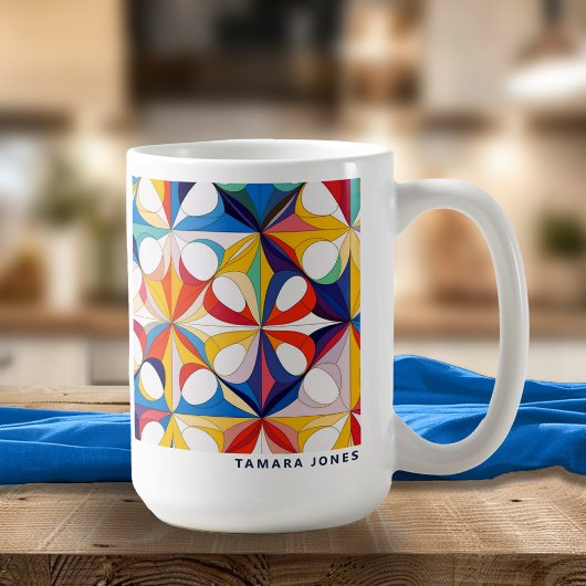 Bauhaus Geometric Abstrakt Pattern#3 ID1068 Kaffeetasse