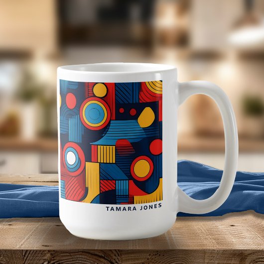 Bauhaus Geometric Abstrakt Pattern#4 ID1068 Kaffeetasse