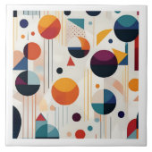 Bauhaus Geometric Abstrakt Pattern#5 ID1068 Fliese (Vorderseite)