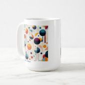 Bauhaus Geometric Abstrakt Pattern#5 ID1068 Kaffeetasse (Vorderseite Links)