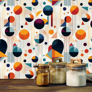Bauhaus Geometric Abstrakt Pattern#5 ID1068 Tapete