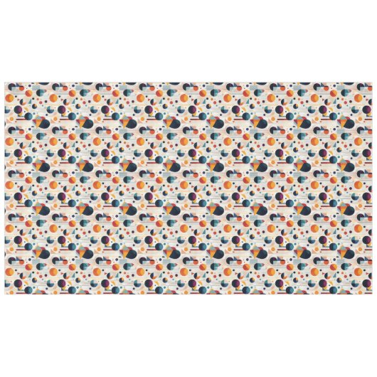 Bauhaus Geometric Abstrakt Pattern#5 ID1068 Tischdecke (Vorderseite (Horizontal))