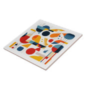 Bauhaus Geometric Abstrakt Pattern#6 ID1068 Fliese (Seite)