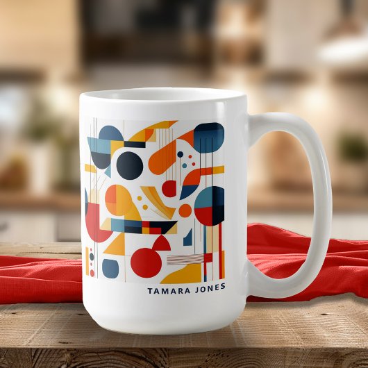 Bauhaus Geometric Abstrakt Pattern#6 ID1068 Kaffeetasse