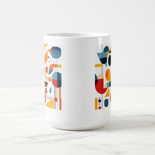 Bauhaus Geometric Abstrakt Pattern#6 ID1068 Kaffeetasse (Mittel)
