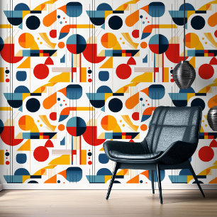 Bauhaus Geometric Abstrakt Pattern#6 ID1068 Tapete