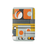 Bauhaus Geometric Design 01 perfekt für Badematte (Vorderseite Vertikal)