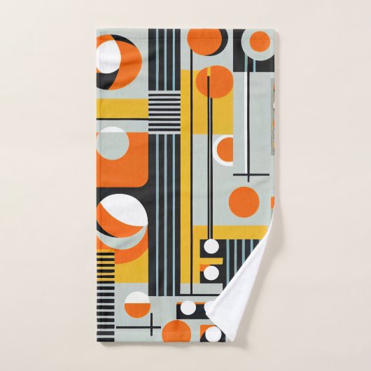 Bauhaus Geometric Design 01 perfekt für Badhandtuch Set (Handtuch)