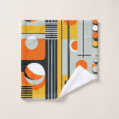 Bauhaus Geometric Design 01 perfekt für Badhandtuch Set (Waschlappen)