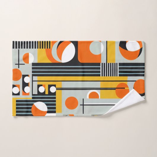 Bauhaus Geometric Design 01 perfekt für Badhandtuch Set (Handtuch)