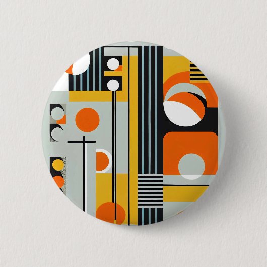 Bauhaus Geometric Design 01 perfekt für Button (Vorderseite)