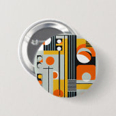 Bauhaus Geometric Design 01 perfekt für Button (Vorne & Hinten)