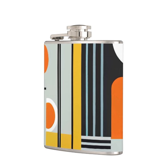 Bauhaus Geometric Design 01 perfekt für Flachmann (Links)