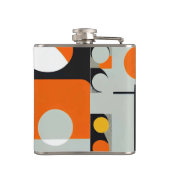 Bauhaus Geometric Design 01 perfekt für Flachmann (Rückseite)