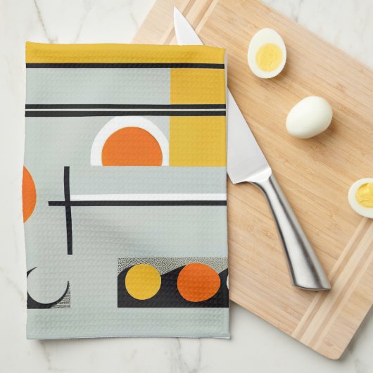 Bauhaus Geometric Design 01 perfekt für Geschirrtuch (Viertel Falte)